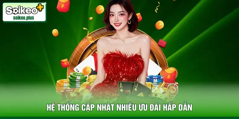 Hệ thống cập nhật nhiều ưu đãi hấp dẫn